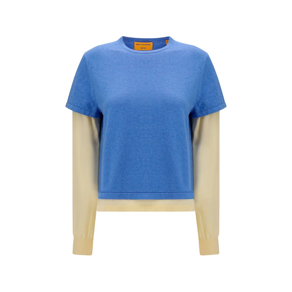 Guest in Residence Blue Cotton Sweatshirt