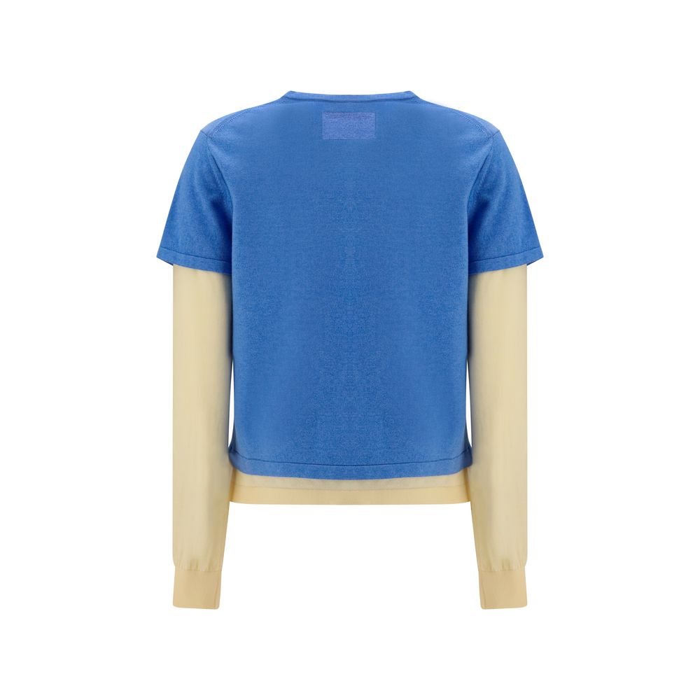 Guest in Residence Blue Cotton Sweatshirt