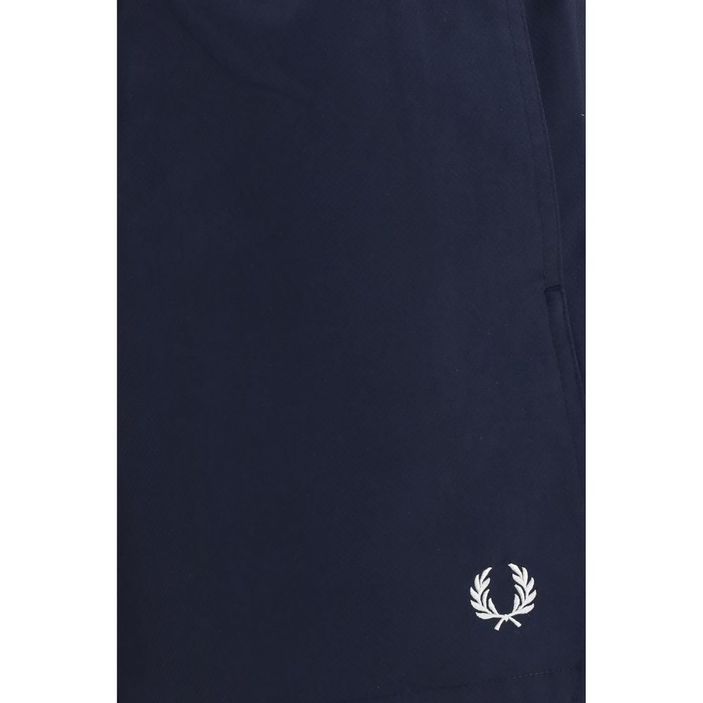 Fred Perry Blue Recycled Polyester Shorts