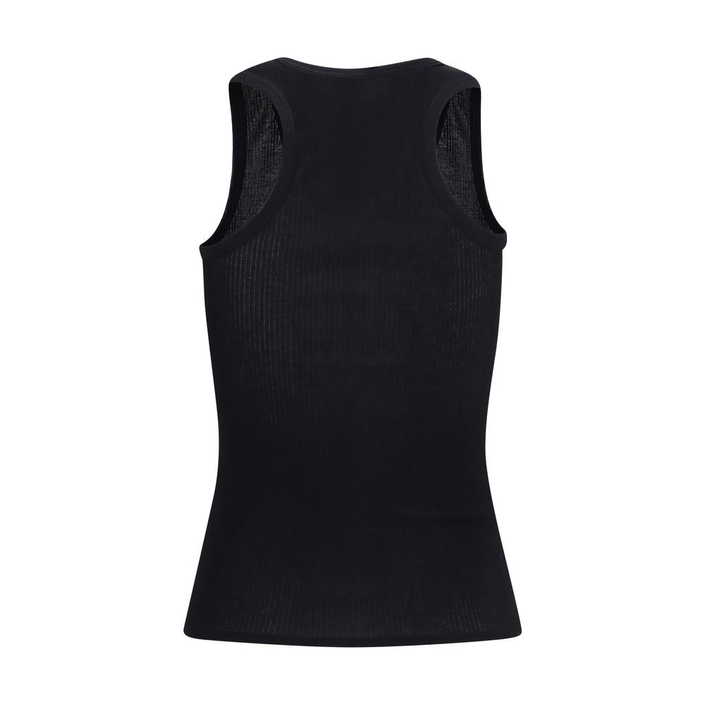 The Row Black Cotton Tank Tops