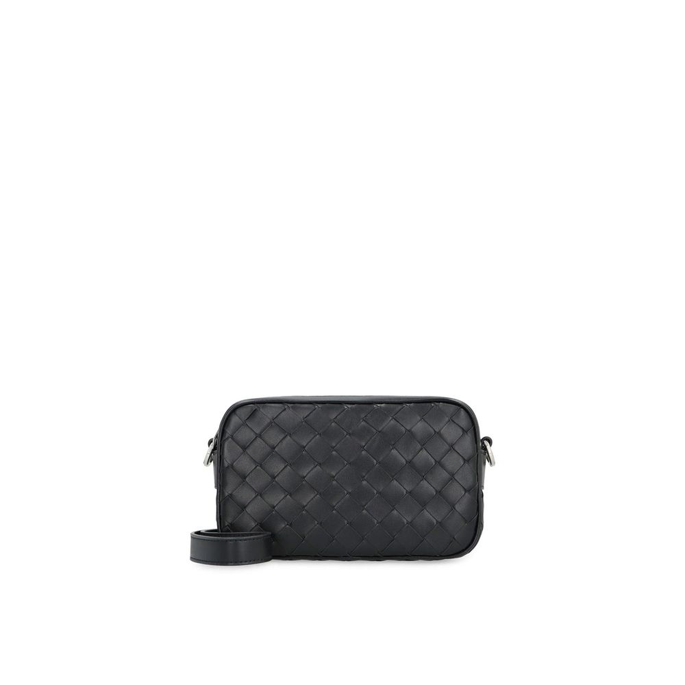 Bottega Veneta Black Calfskin Shoulder Bag