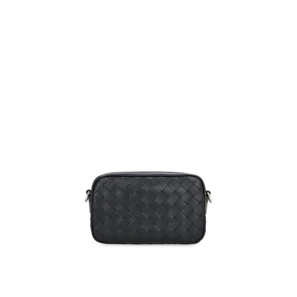 Bottega Veneta Black Calfskin Shoulder Bag