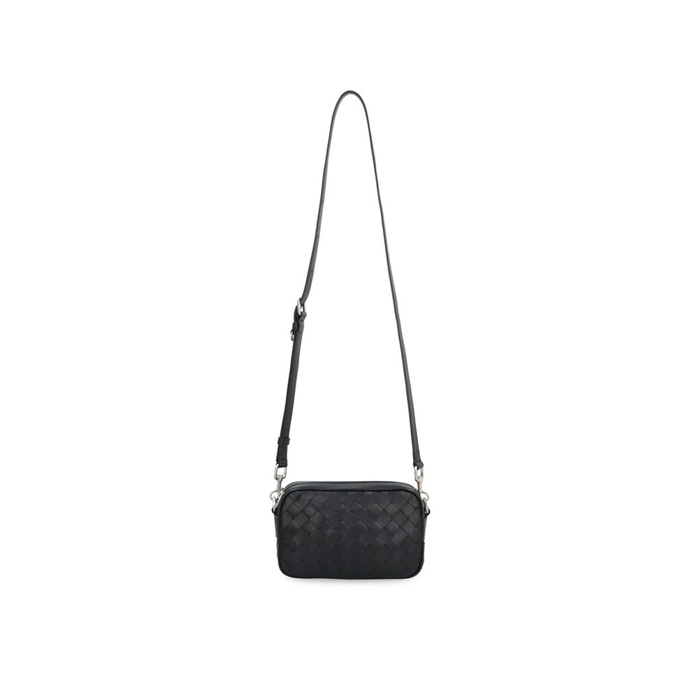 Bottega Veneta Black Calfskin Shoulder Bag