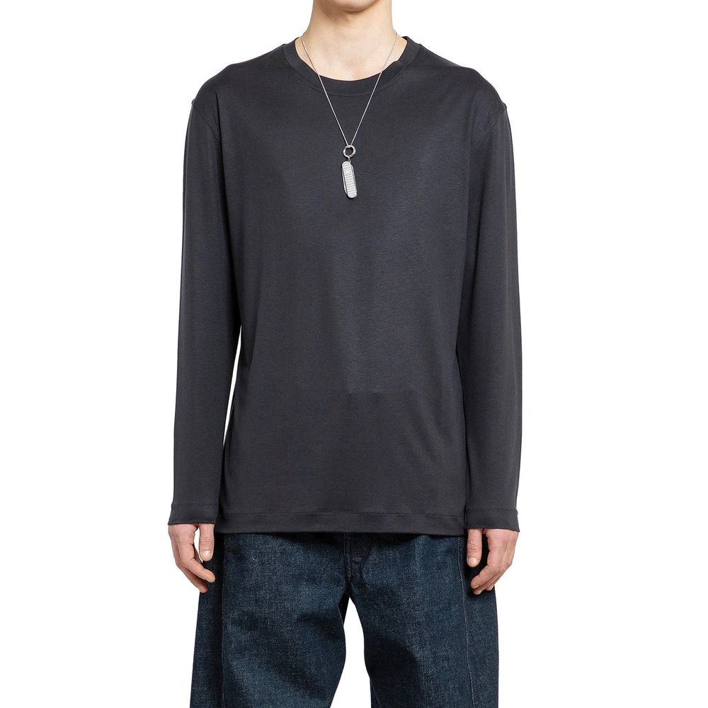 Lemaire Black Silk T-Shirt