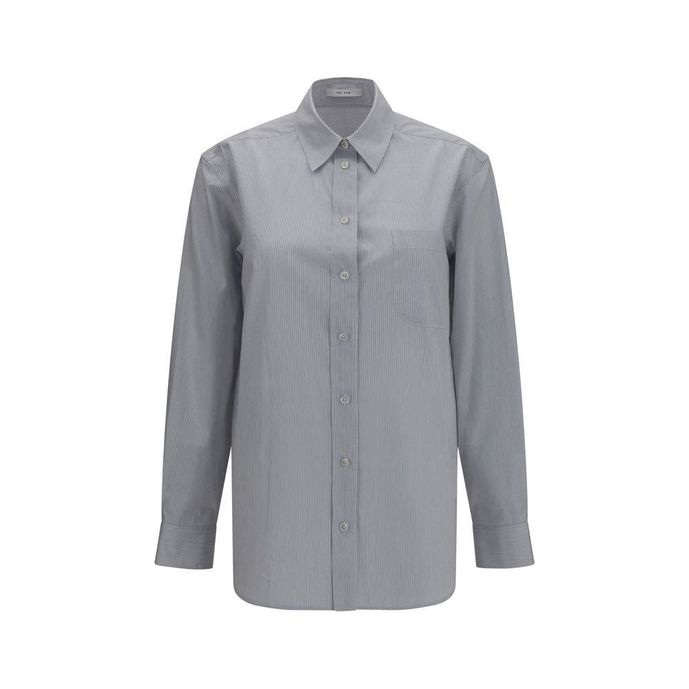 The Row Blue Cotton Dress Shirt