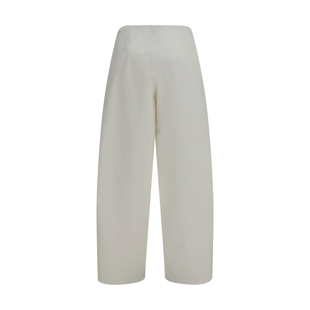 The Row Beige Cotton Casual Pants