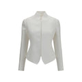 The Row White Linen Jacket