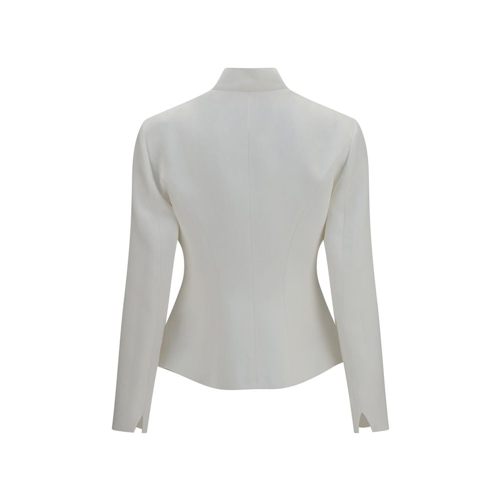 The Row White Linen Jacket