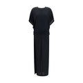 The Row Black Viscose Casual Dress
