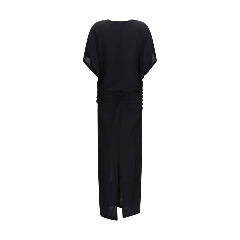 The Row Black Viscose Casual Dress