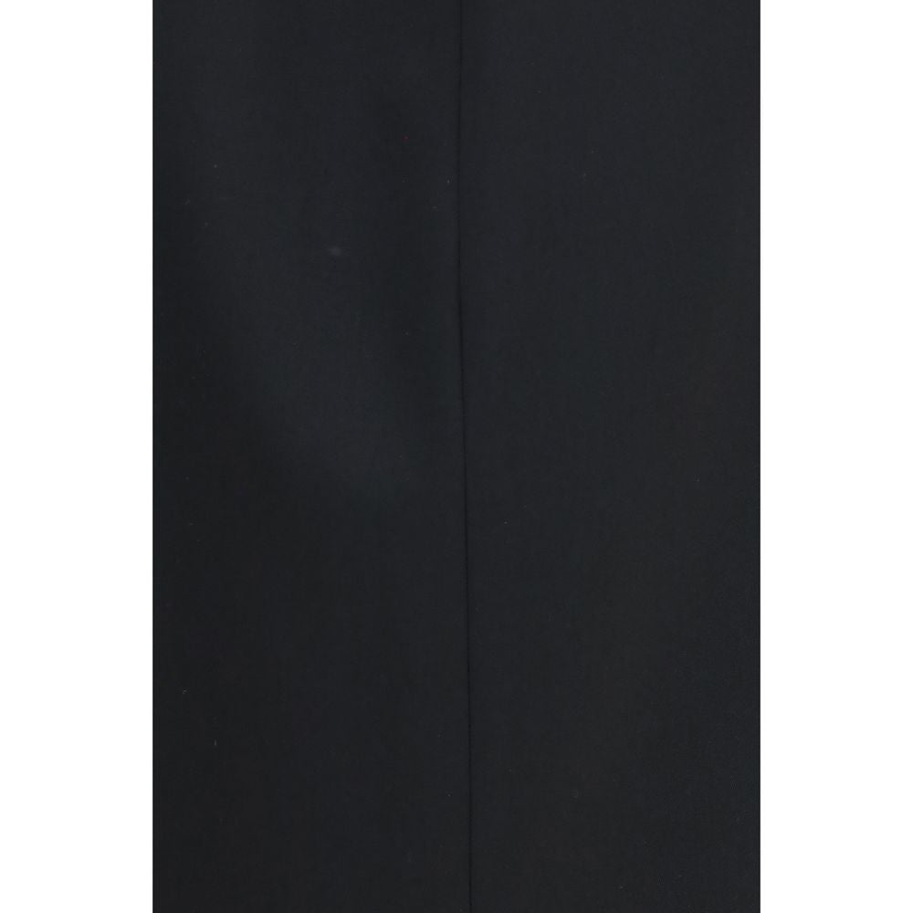 The Row Black Silk Long Skirt