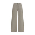 The Row Beige Cotton Relaxed Fit Jeans