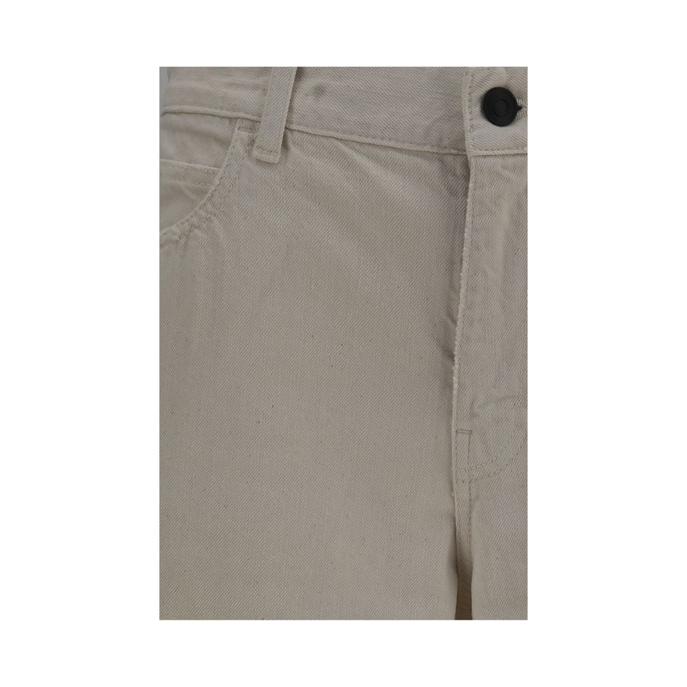 The Row Beige Cotton Relaxed Fit Jeans