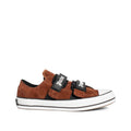 Palm Angels Brown Calfskin Low Top Sneakers