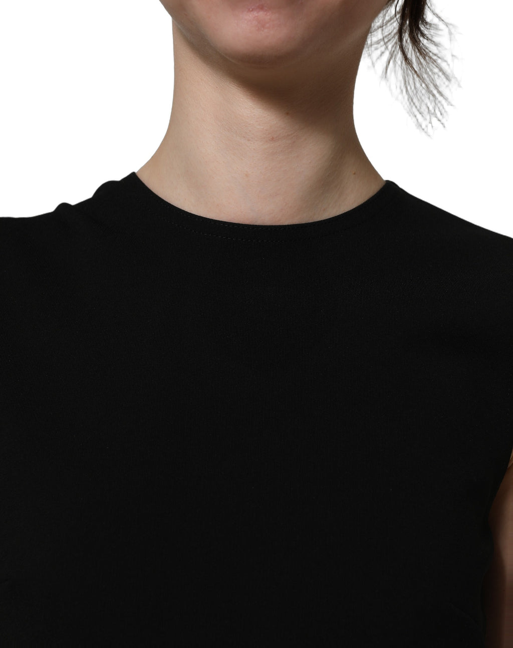 Dolce & Gabbana Black Cut Out Detail Sleeveless Maxi Dress