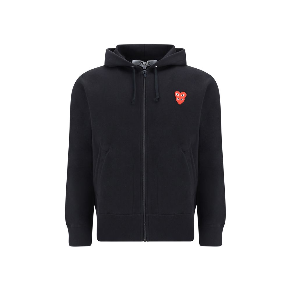 Comme Des Garçons Play Black Cotton Sweatshirt