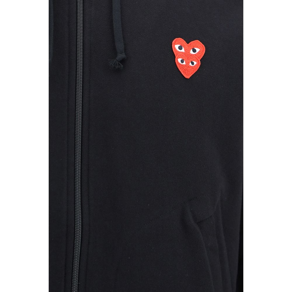 Comme Des Garçons Play Black Cotton Sweatshirt
