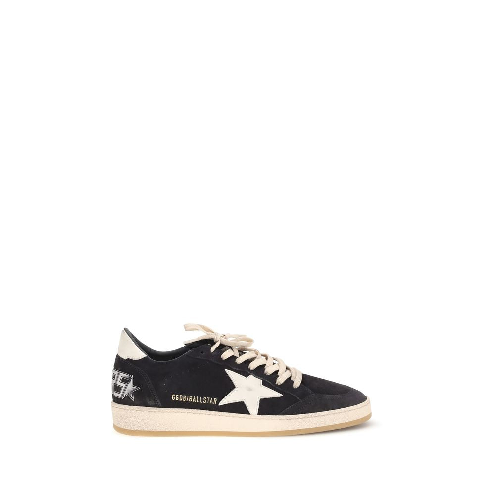Golden Goose Black Calf Leather Bos Taurus Athletic Sneakers