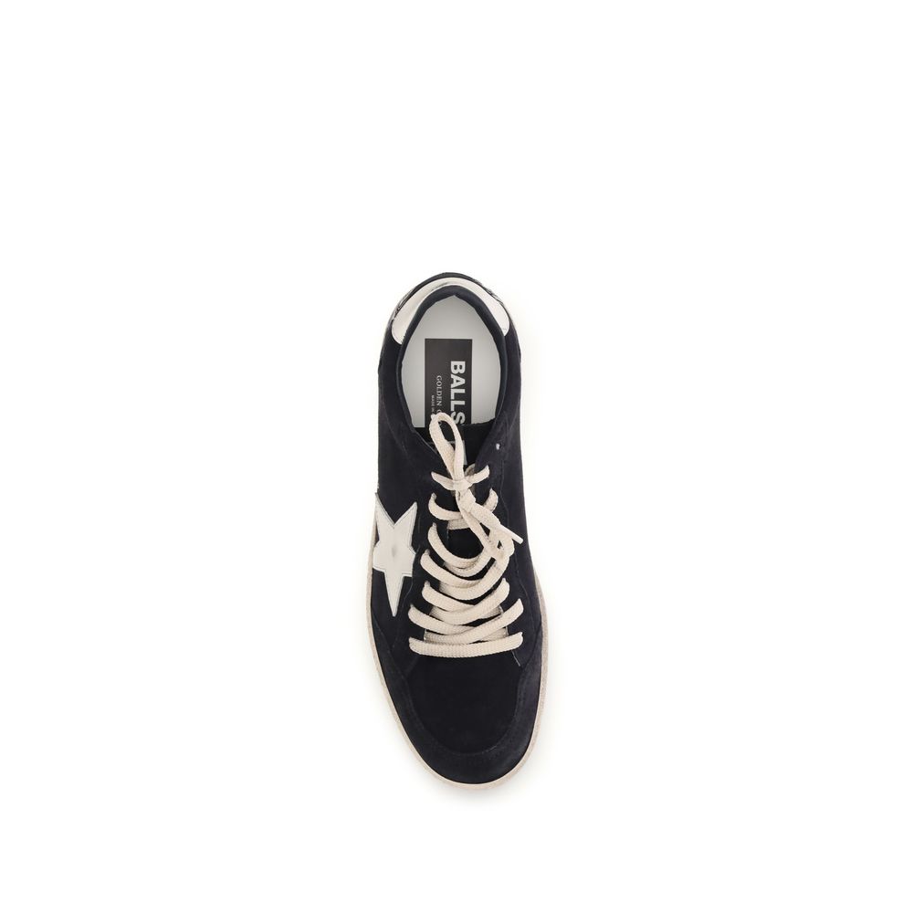 Golden Goose Black Calf Leather Bos Taurus Athletic Sneakers