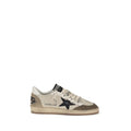 Golden Goose White Calf Leather Bos Taurus Low Top Sneakers