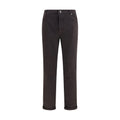 Brunello Cucinelli Brown Cotton Relaxed Fit Jeans