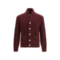 Brunello Cucinelli Bordeaux Cashmere Cardigan