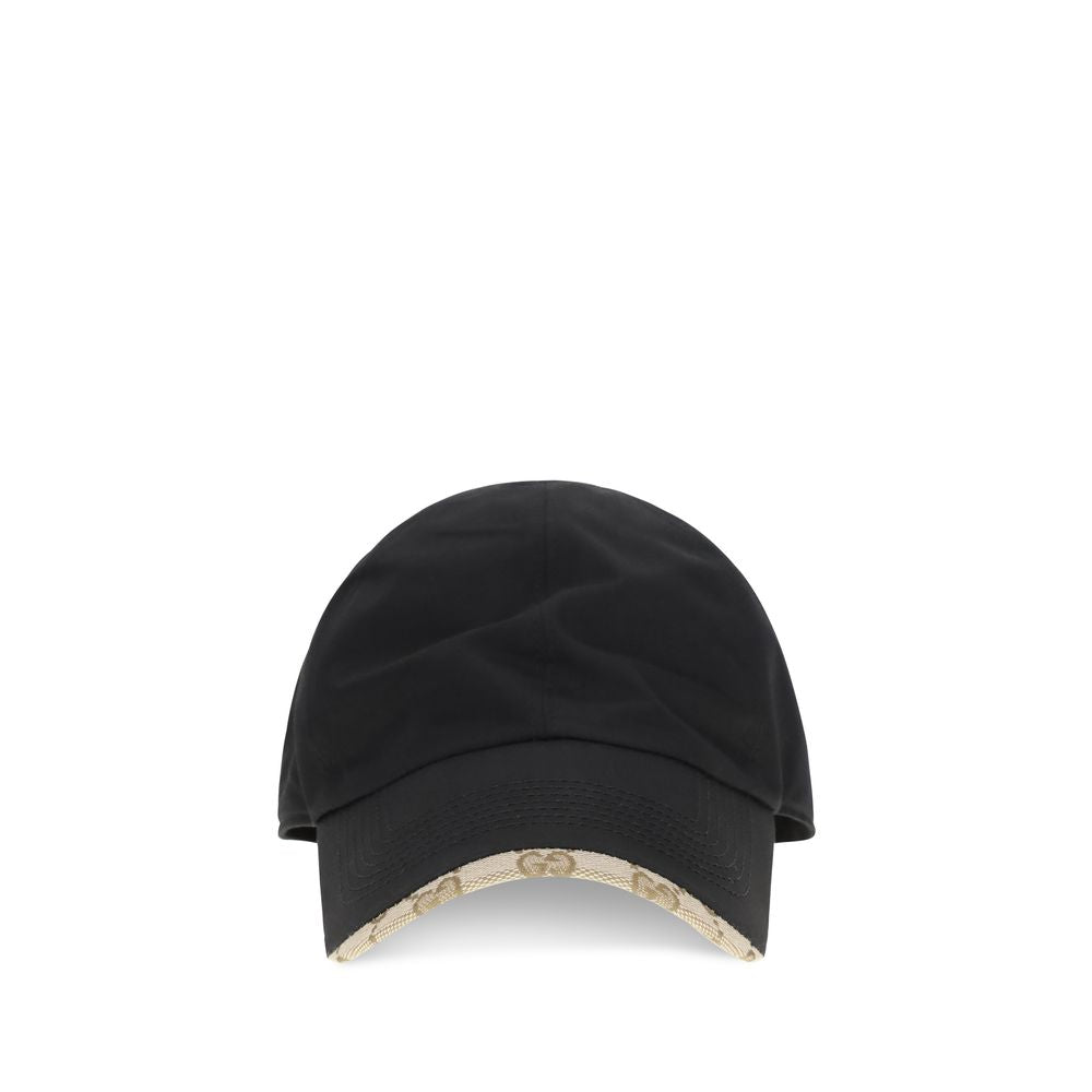 Gucci Black Cotton Cap (Baseball Hat)