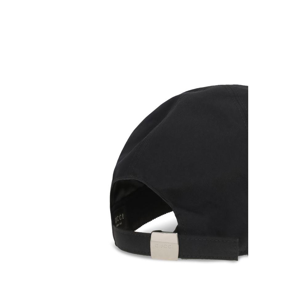 Gucci Black Cotton Cap (Baseball Hat)