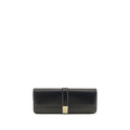 Khaite Black Calf Leather Bos Taurus Clutch Bag
