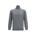 Brunello Cucinelli Gray Wool Oves Aries Turtleneck