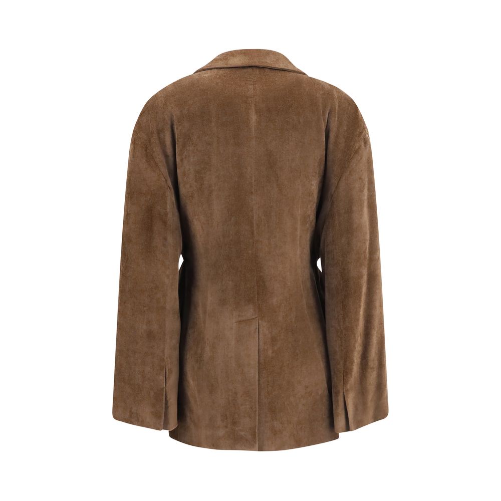 Brunello Cucinelli Brown Viscose Full-Length Jacket