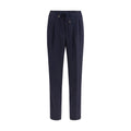 Brunello Cucinelli Blue Wool Oves Aries Casual Pants