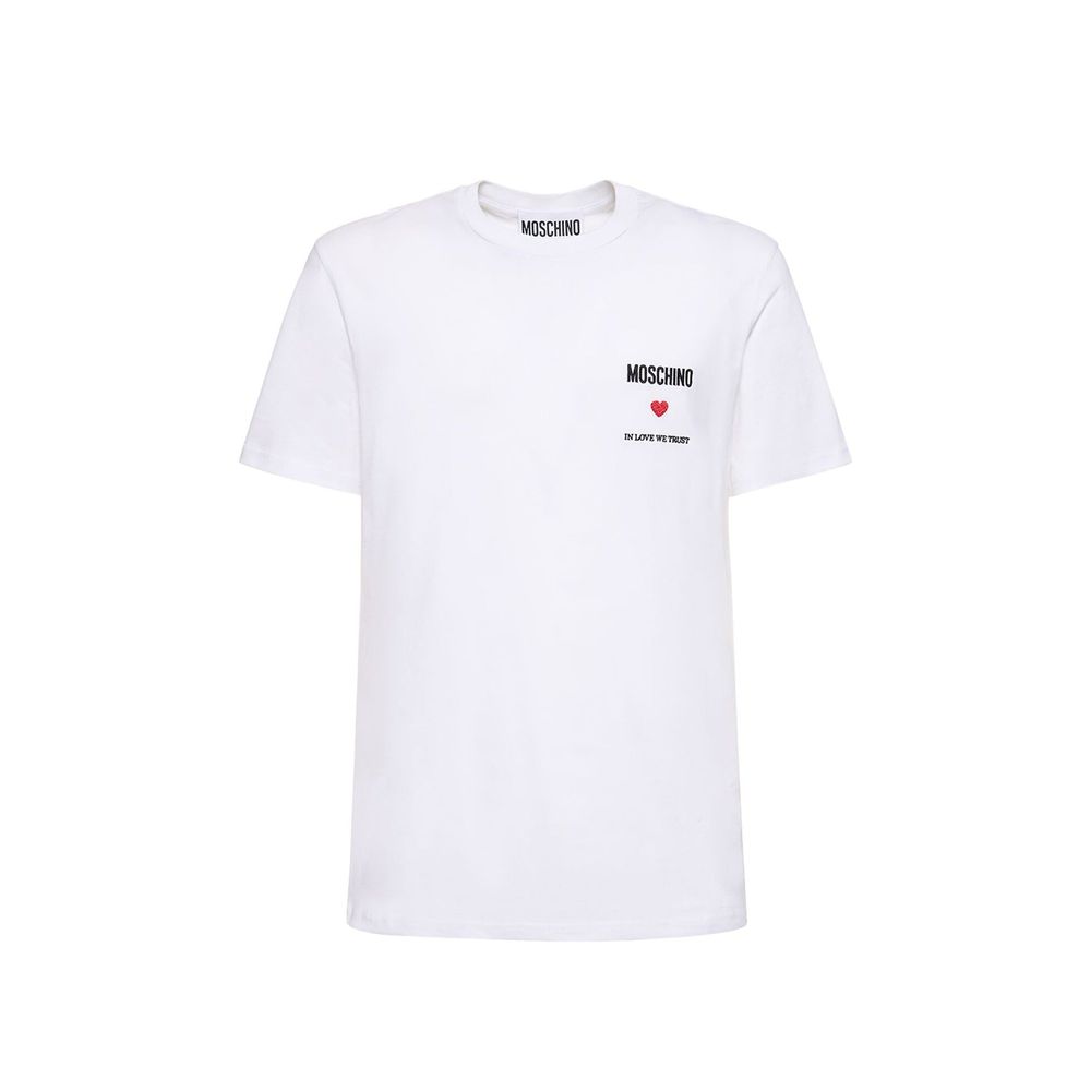 Moschino Couture White Cotton T-Shirt