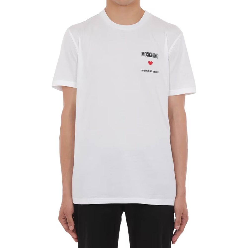Moschino Couture White Cotton T-Shirt