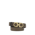 Ferragamo Brown Calf Leather Bos Taurus Regular Belt
