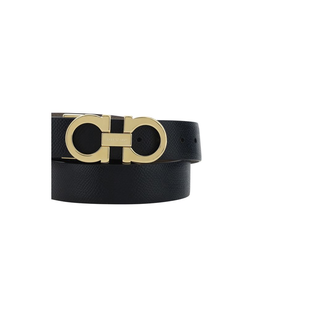 Ferragamo Brown Calf Leather Bos Taurus Regular Belt
