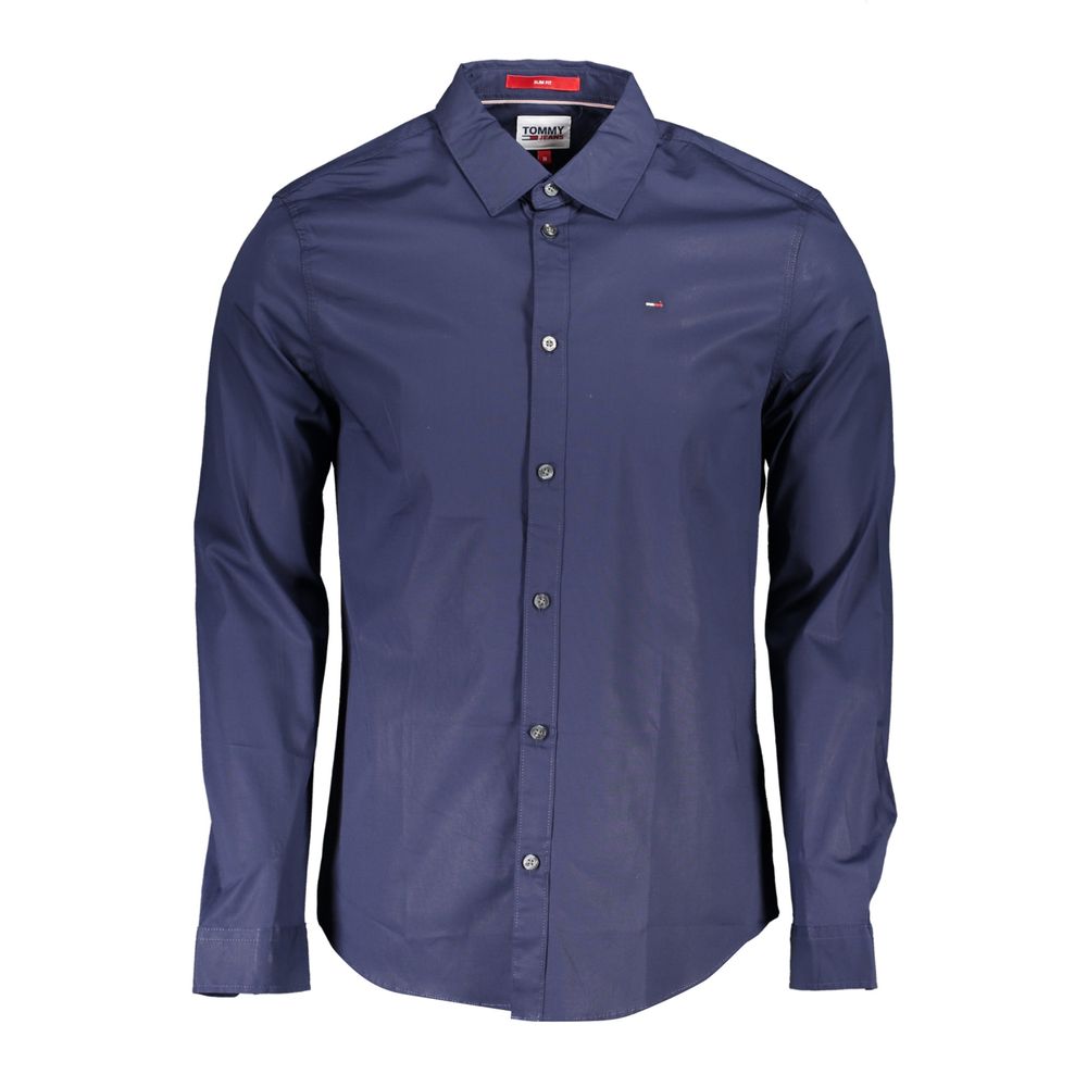 Tommy Hilfiger Blue Cotton Mens Shirt