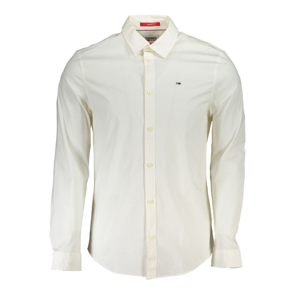 Tommy Hilfiger White Cotton Men's Shirt