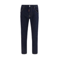 Dsquared² Blue Cotton Slim Fit Jeans