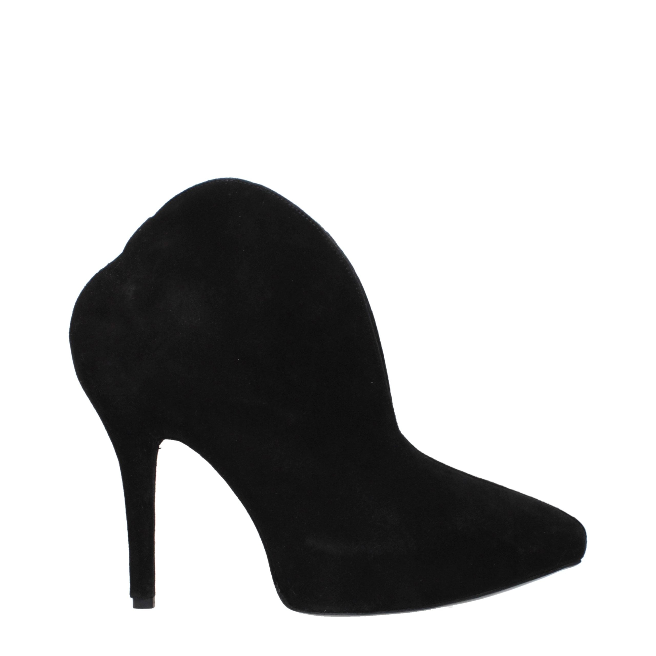 Alaïa Black Leather Ankle Boots