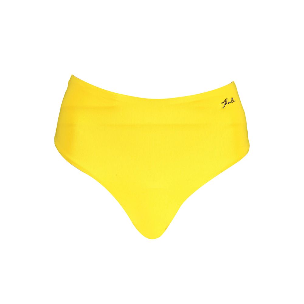 Karl Lagerfeld Yellow Polyamide Women's Swim Brief