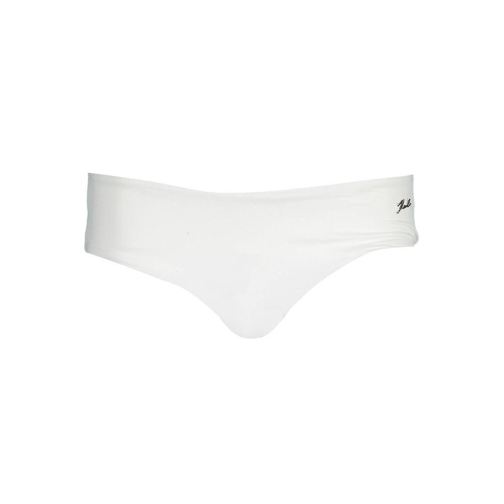 Karl Lagerfeld Bianco Poliammide Women Swim Brief