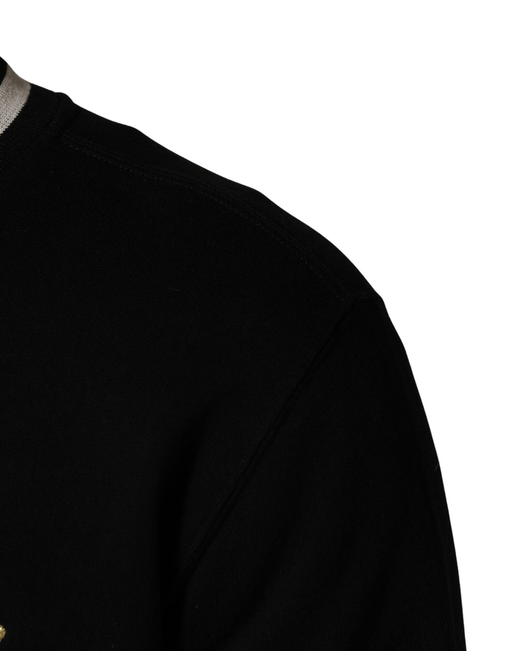 Dolce & Gabbana Black Super King Crew Neck Sweatshirt Sweater