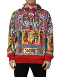 Dolce & Gabbana Multicolor Glamzilla Hooded Men Sweatshirt Sweater