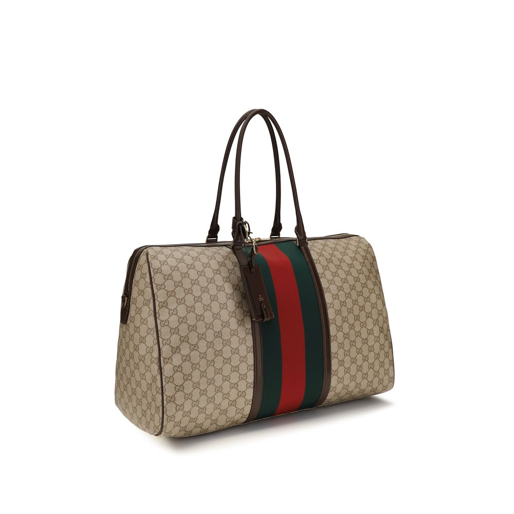 Gucci Beige Cotton Shoulder Bag