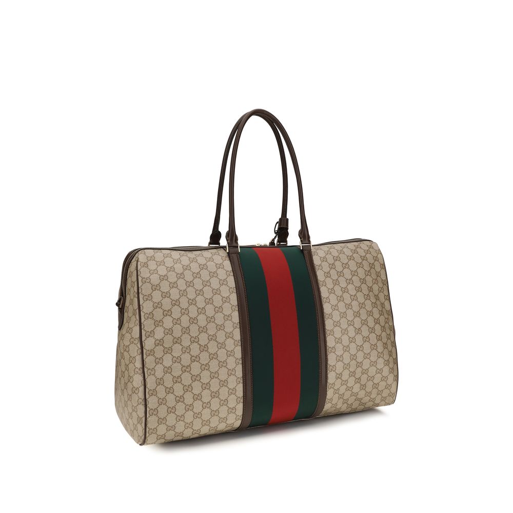 Gucci Beige Cotton Shoulder Bag