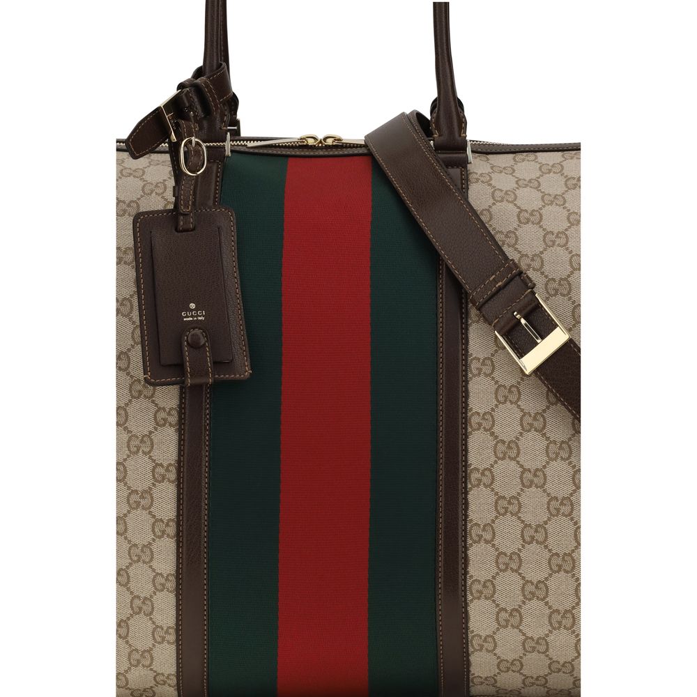 Gucci Beige Cotton Shoulder Bag