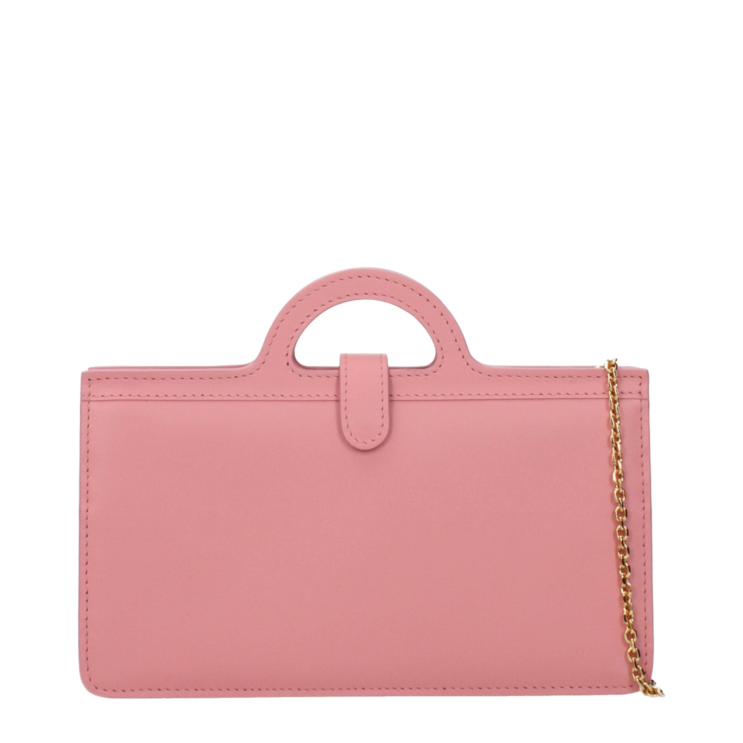 Marni Pink Leather Crossbody Bag
