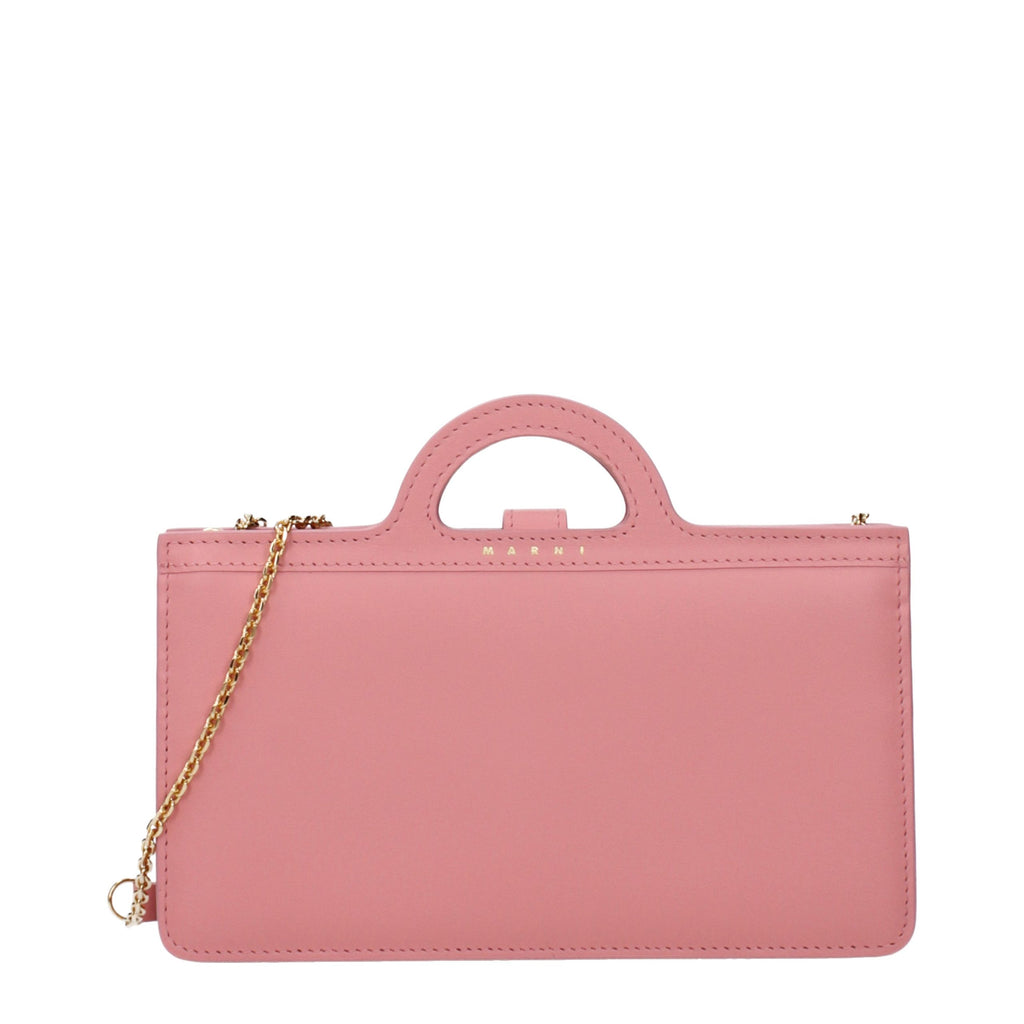 Marni Pink Leather Crossbody Bag