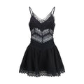 Charo Ruiz Black Cotton Casual Dress